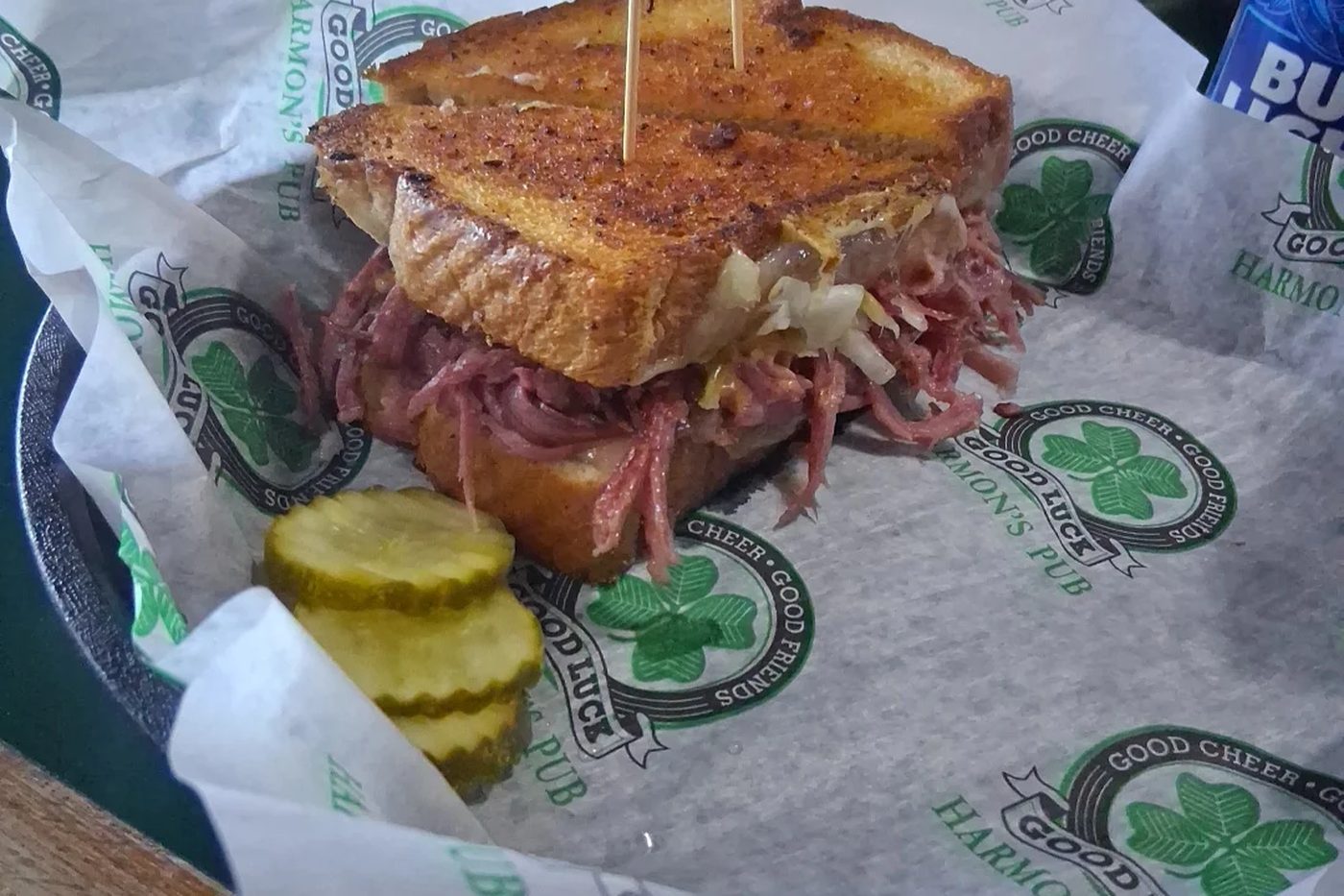 The Reuben - homemade corned beef on grilled rye